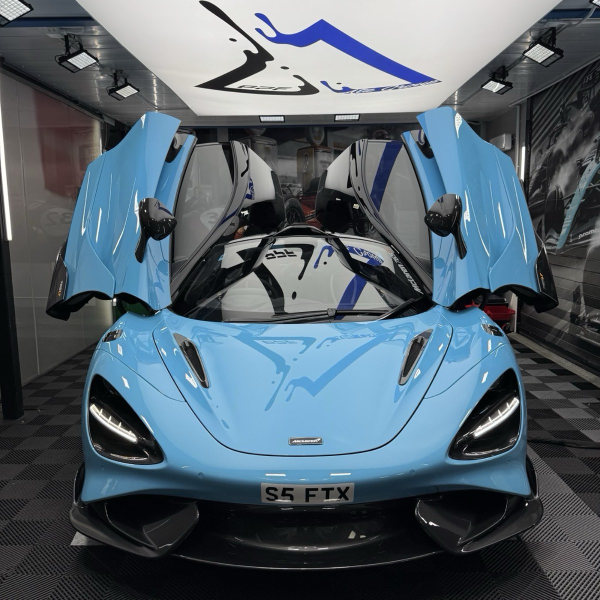 McLaren 765LT finished in paint protection film